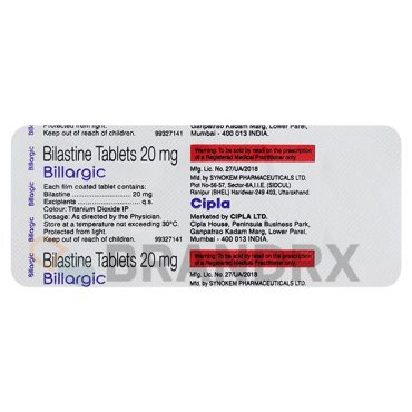 Billargic 20 mg Cipla